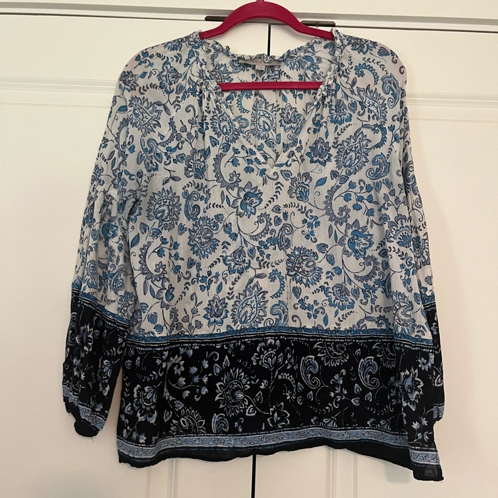 LOFT - paisley blouse. GUC. Size MP.